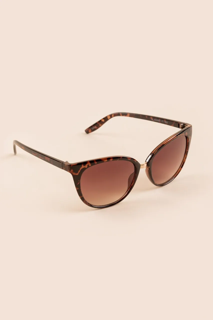 Claire Leopard Cateye Sunglasses