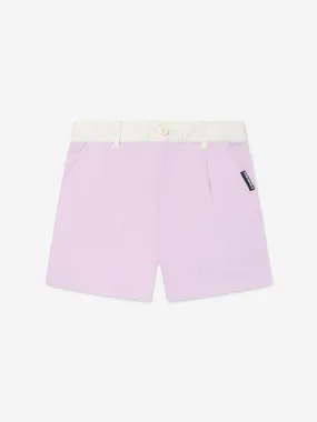 Converse Girls Colourblock Woven Shorts in Purple