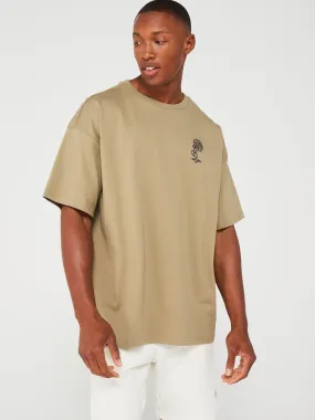 Converse Mens Festival Line Scape Tee - Khaki