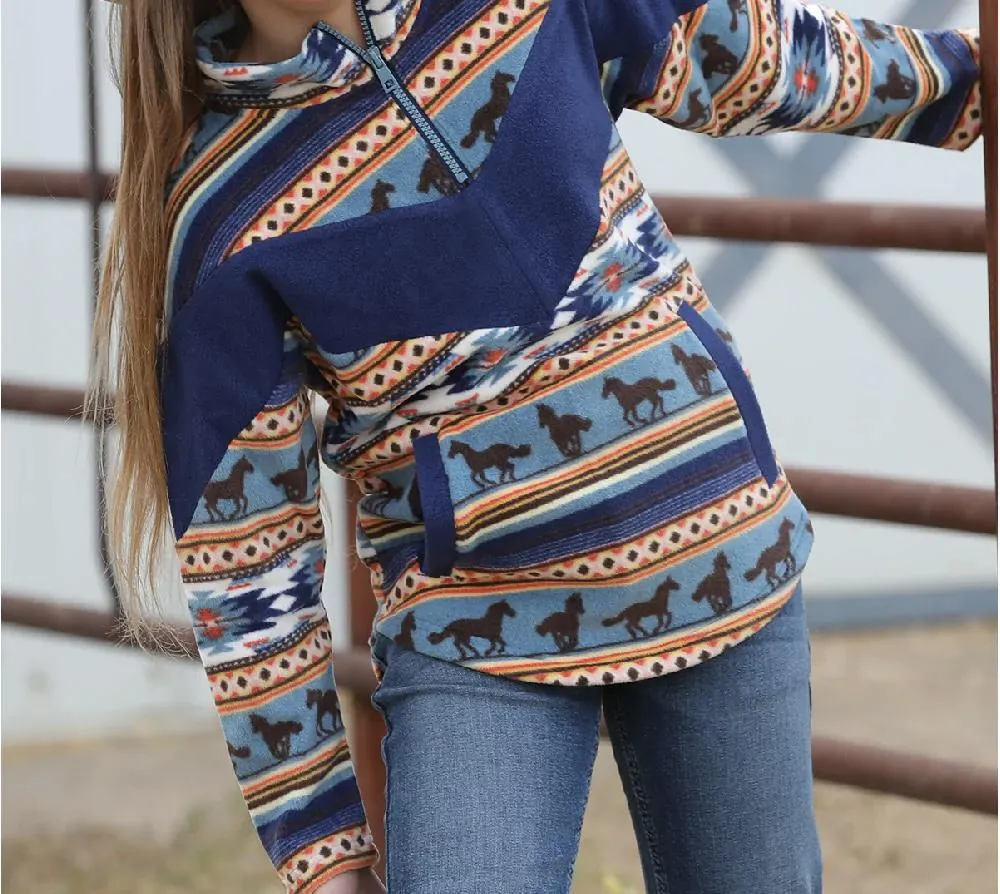 Cruel Aztec Horse Fleece for Girls