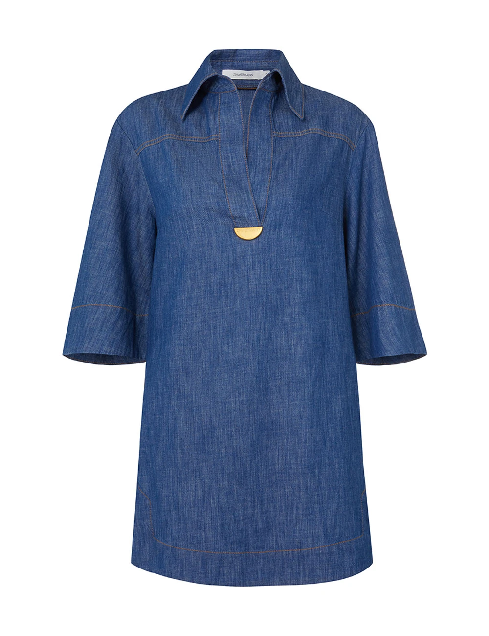 --Denim Tunic Dress-