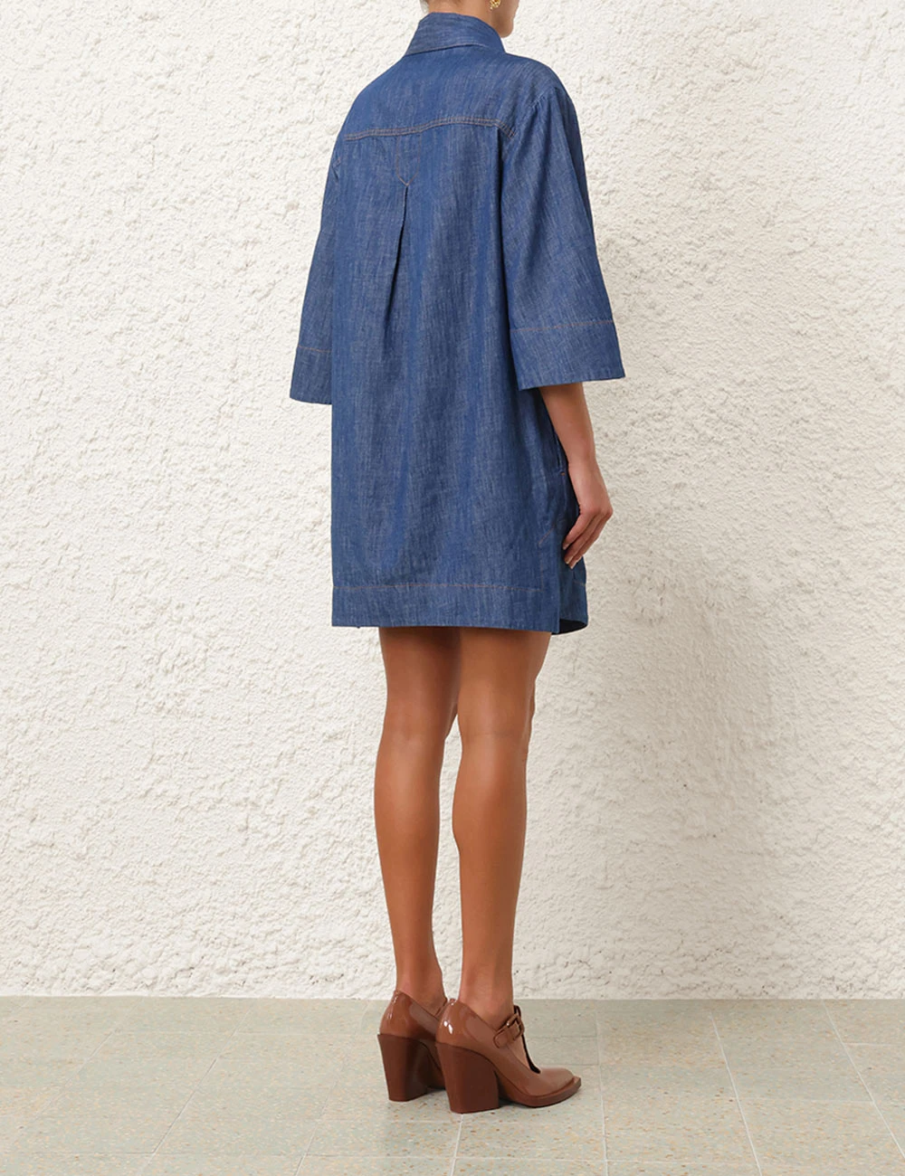 --Denim Tunic Dress-