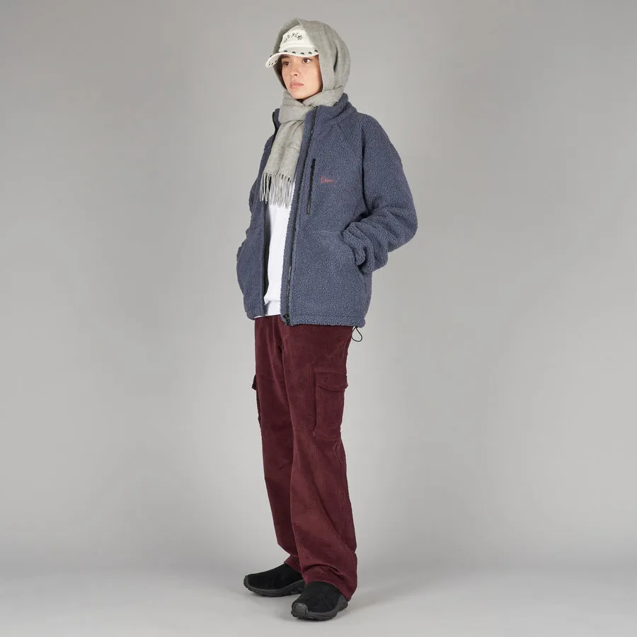 Dime Polar Fleece Sherpa Zip Cool Gray