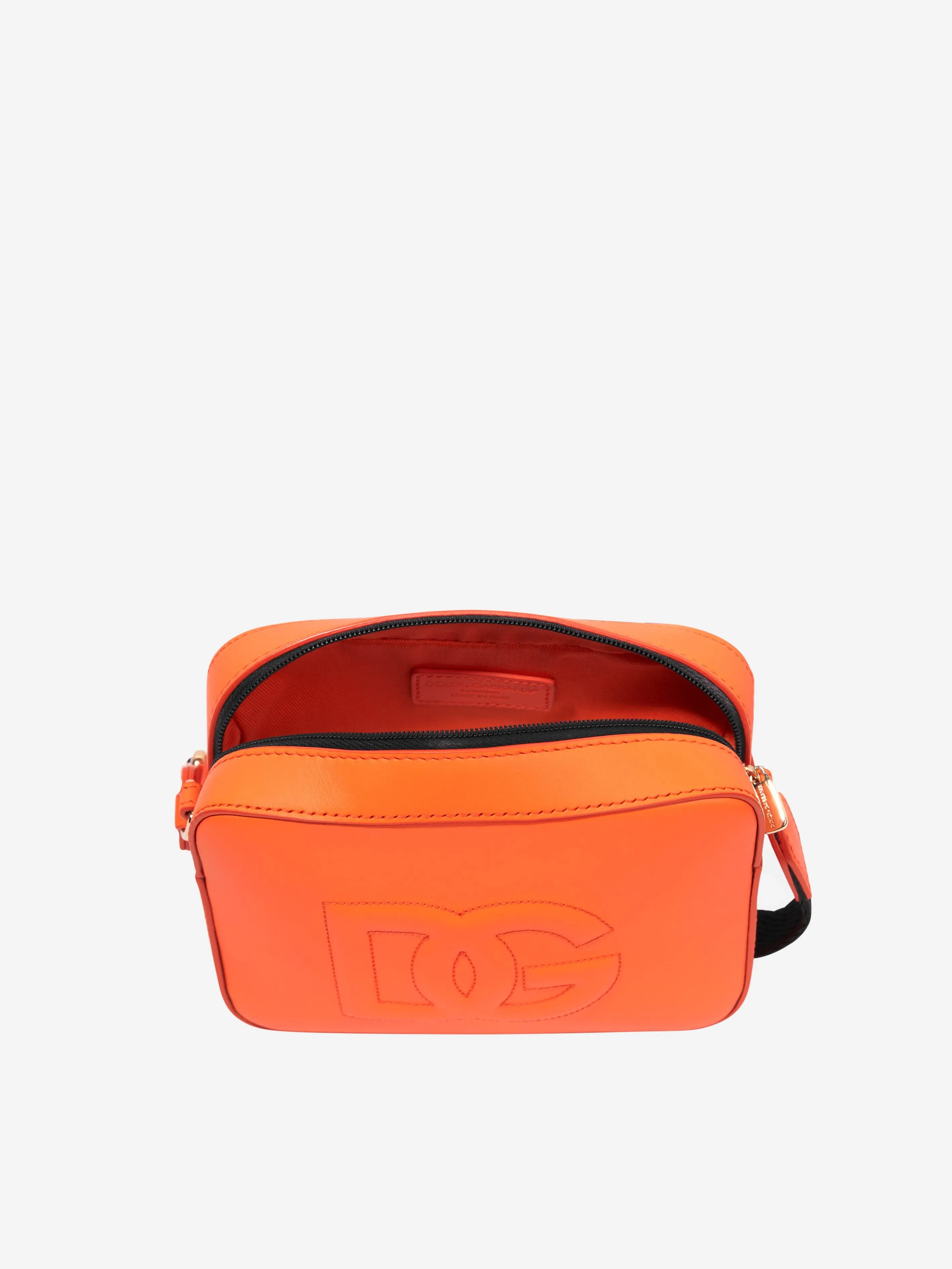 Dolce & Gabbana Baby Leather Logo Changing Bag in Orange