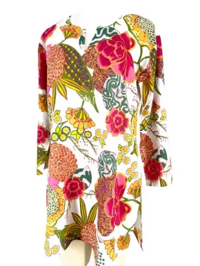 Dolma Cotton Tunic/Tropical Flora