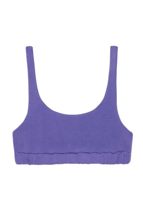 DONNI eco-fleece sporty bra-Purple