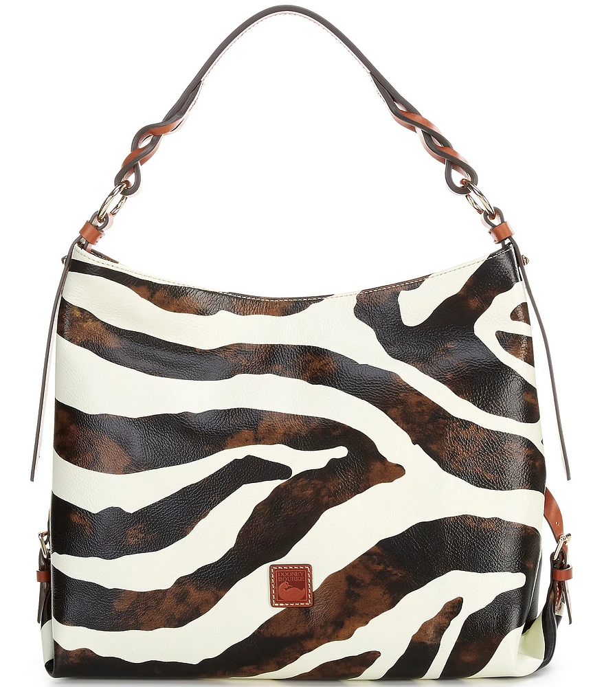 Dooney & Bourke Medium Leather Zebra Print Shoulder Bag