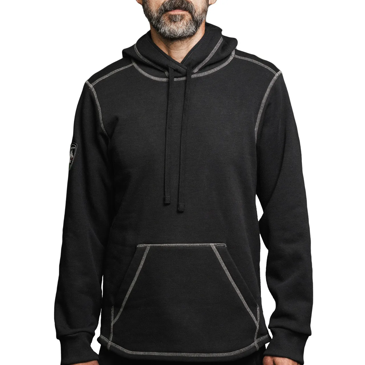 DragonWear FR Elements Cyclone Pull-Over Black Made in USA Hoodie DFMC140