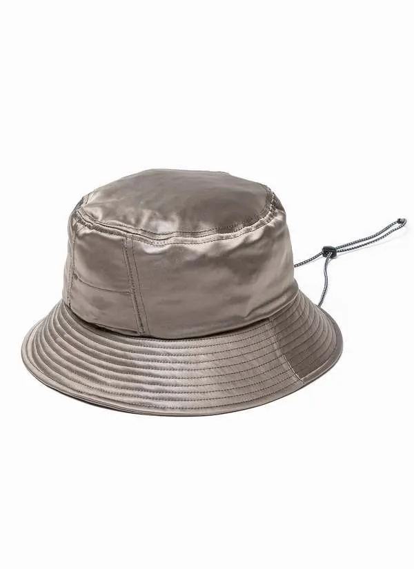 Dress Satin Adjustable Hat - Smoke Gray