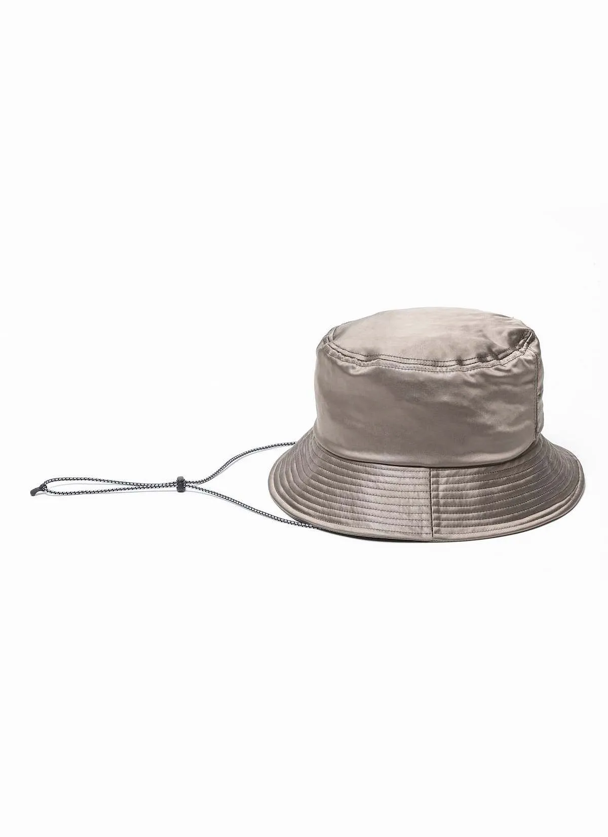 Dress Satin Adjustable Hat - Smoke Gray