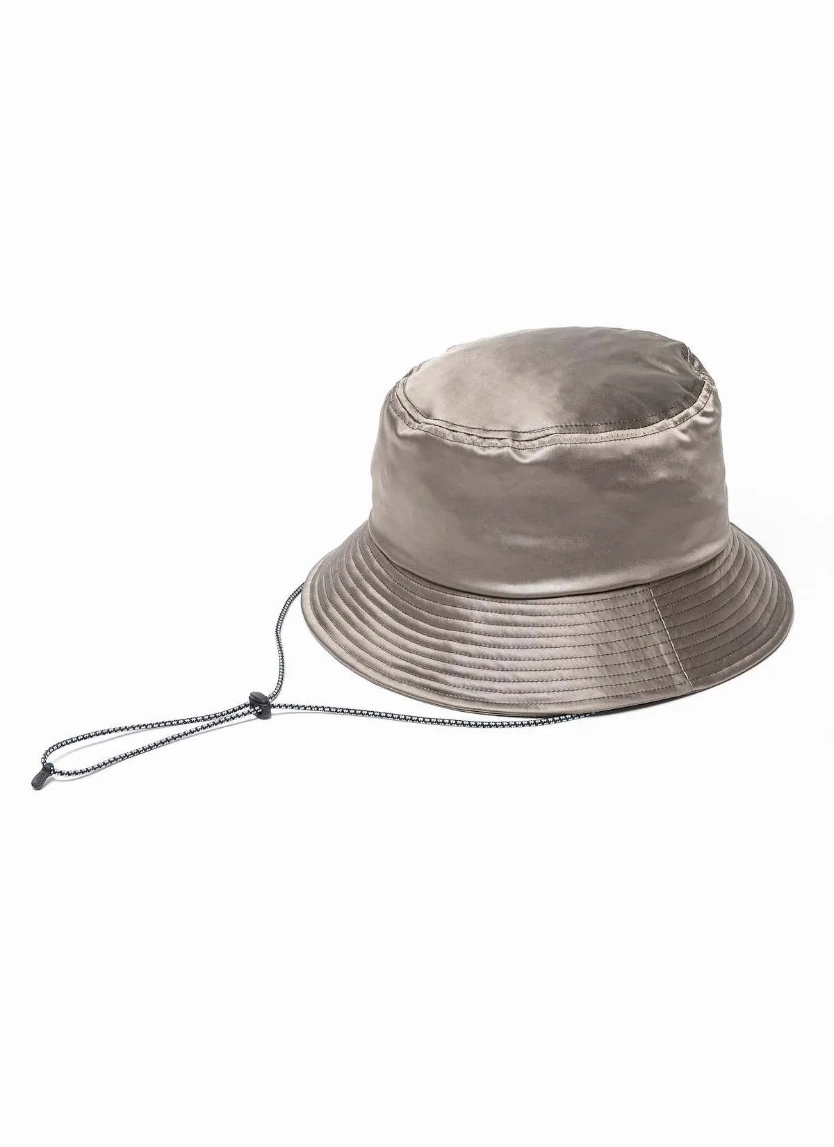 Dress Satin Adjustable Hat - Smoke Gray