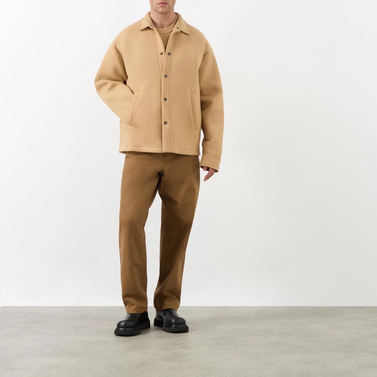 DSQUARED2 Casual Fleece Overshirt - Camel