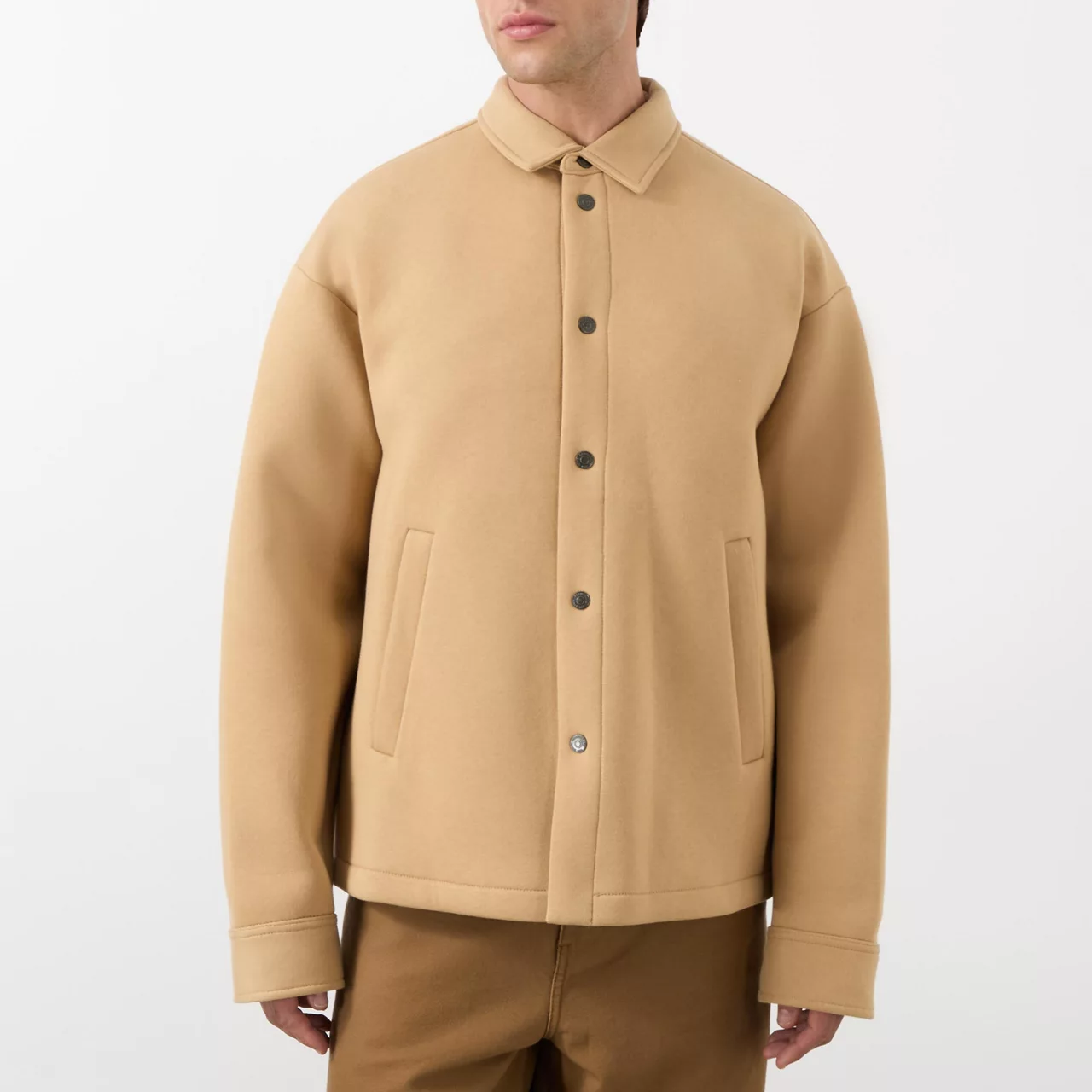 DSQUARED2 Casual Fleece Overshirt - Camel