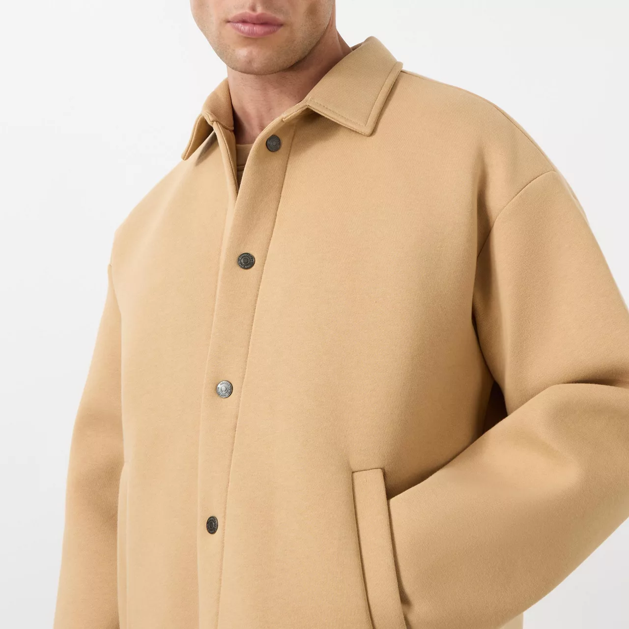 DSQUARED2 Casual Fleece Overshirt - Camel