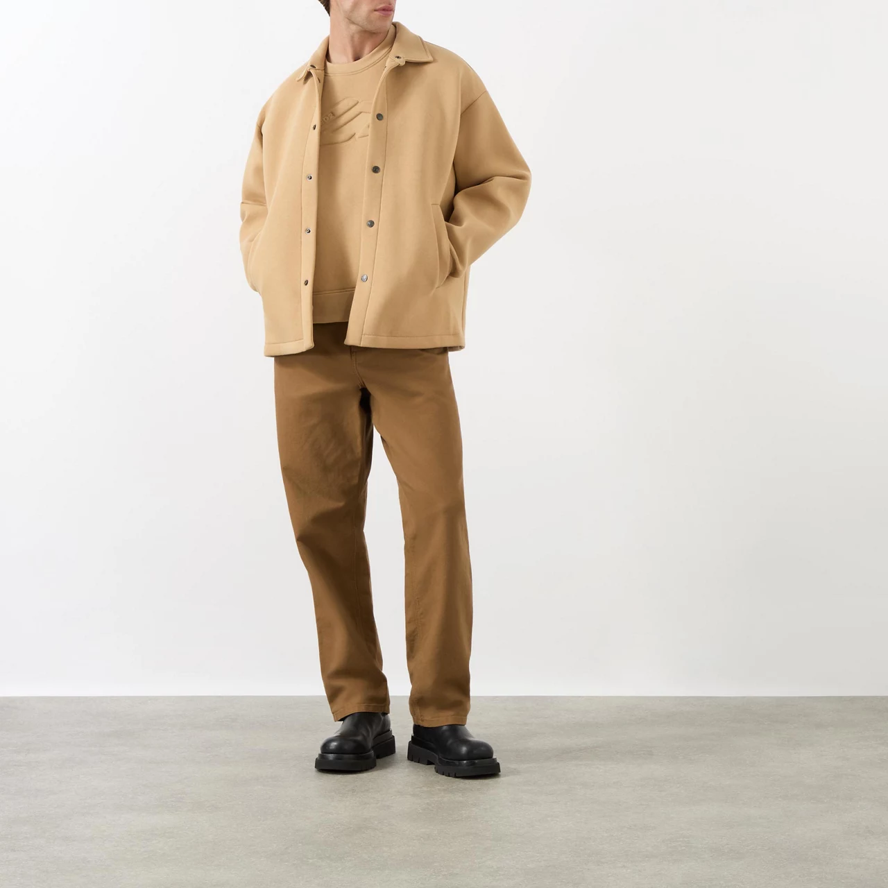 DSQUARED2 Casual Fleece Overshirt - Camel