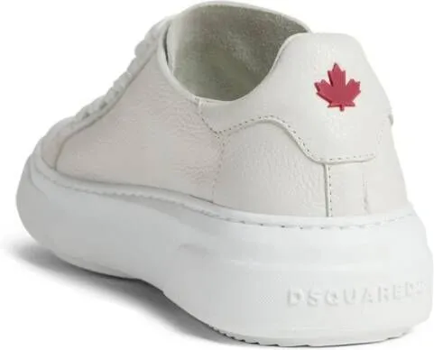 DSQUARED2 logo-embossed lace-up sneakers White