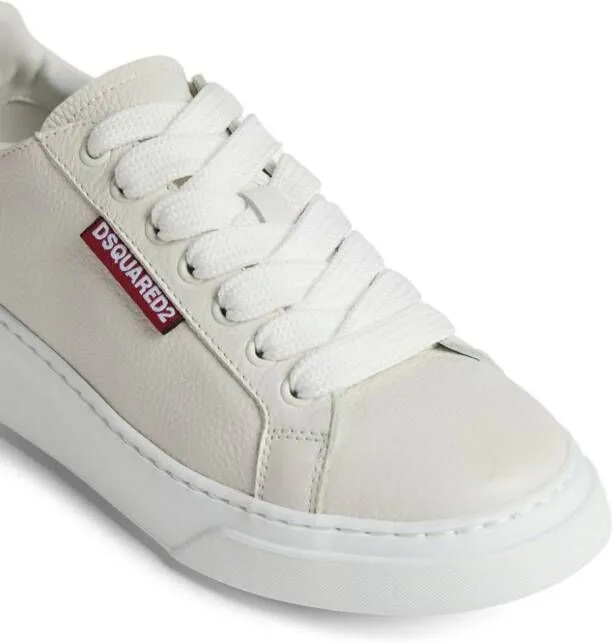 DSQUARED2 logo-embossed lace-up sneakers White