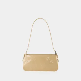 Dulce Hobo Bag - By Far - Kraft - Patent Leather