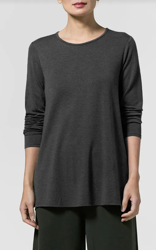 Eileen Fisher Crew Neck Tunic - Graphite