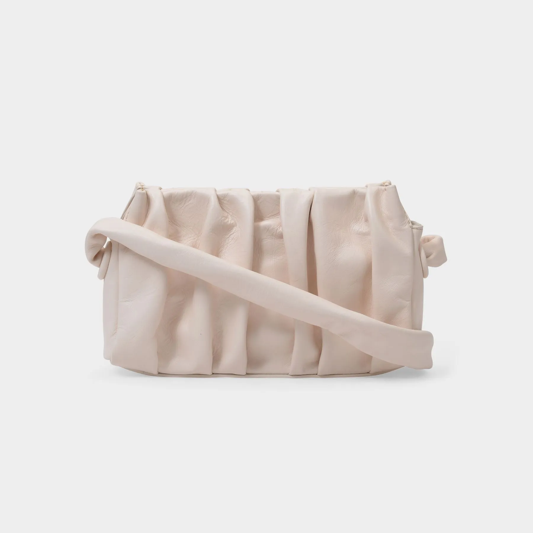 Elleme  Vague Bag in Beige Leather