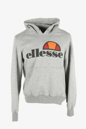 Ellesse Vintage Hoodie Pocket Retro 90s Grey Size M - Pepper Tree London