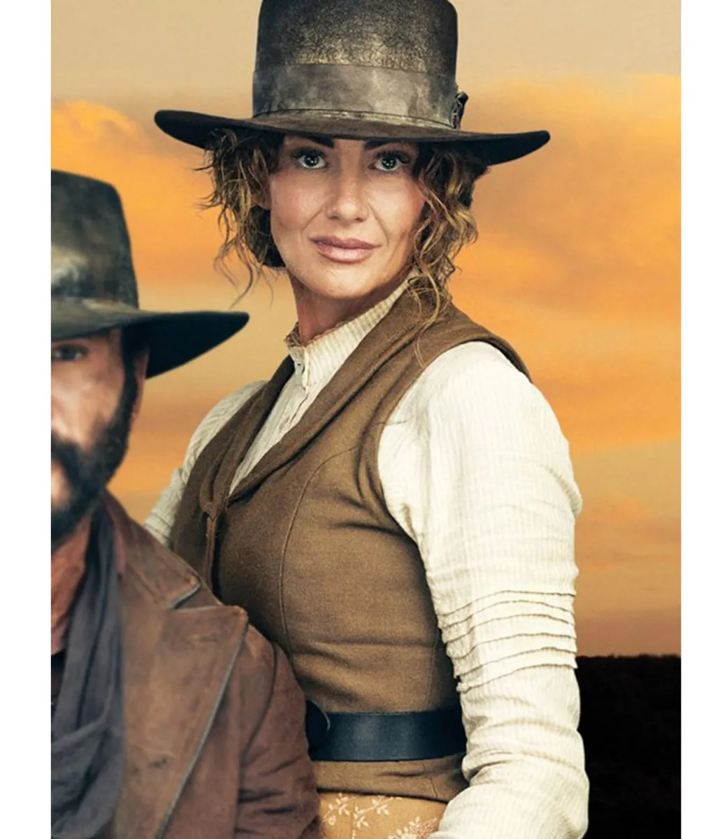 Faith Hill 1883 Brown Vest