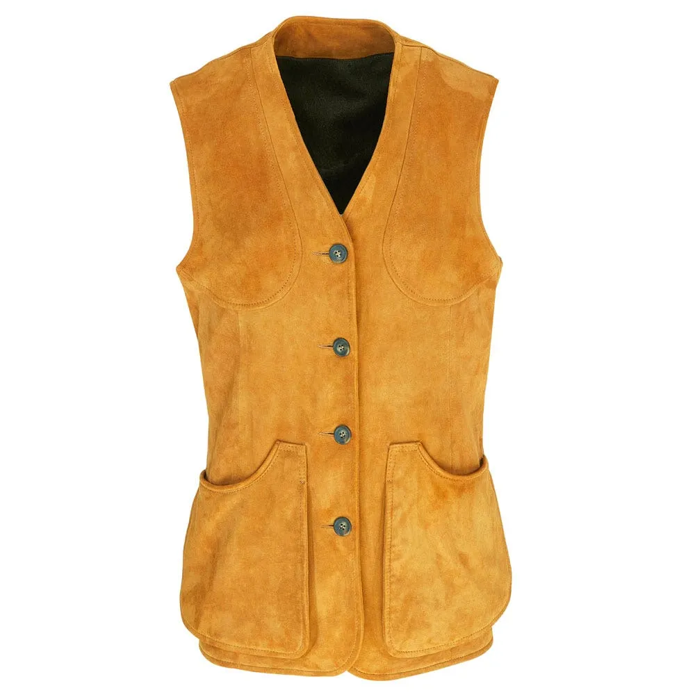 Farlows Ladies Suede Shooting Vest