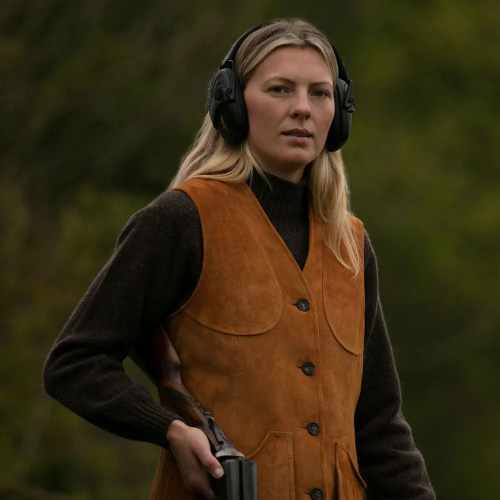 Farlows Ladies Suede Shooting Vest