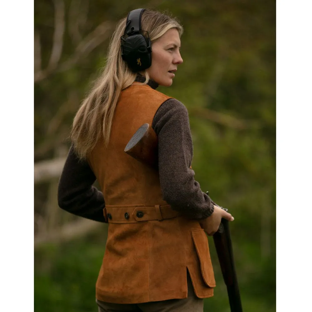 Farlows Ladies Suede Shooting Vest