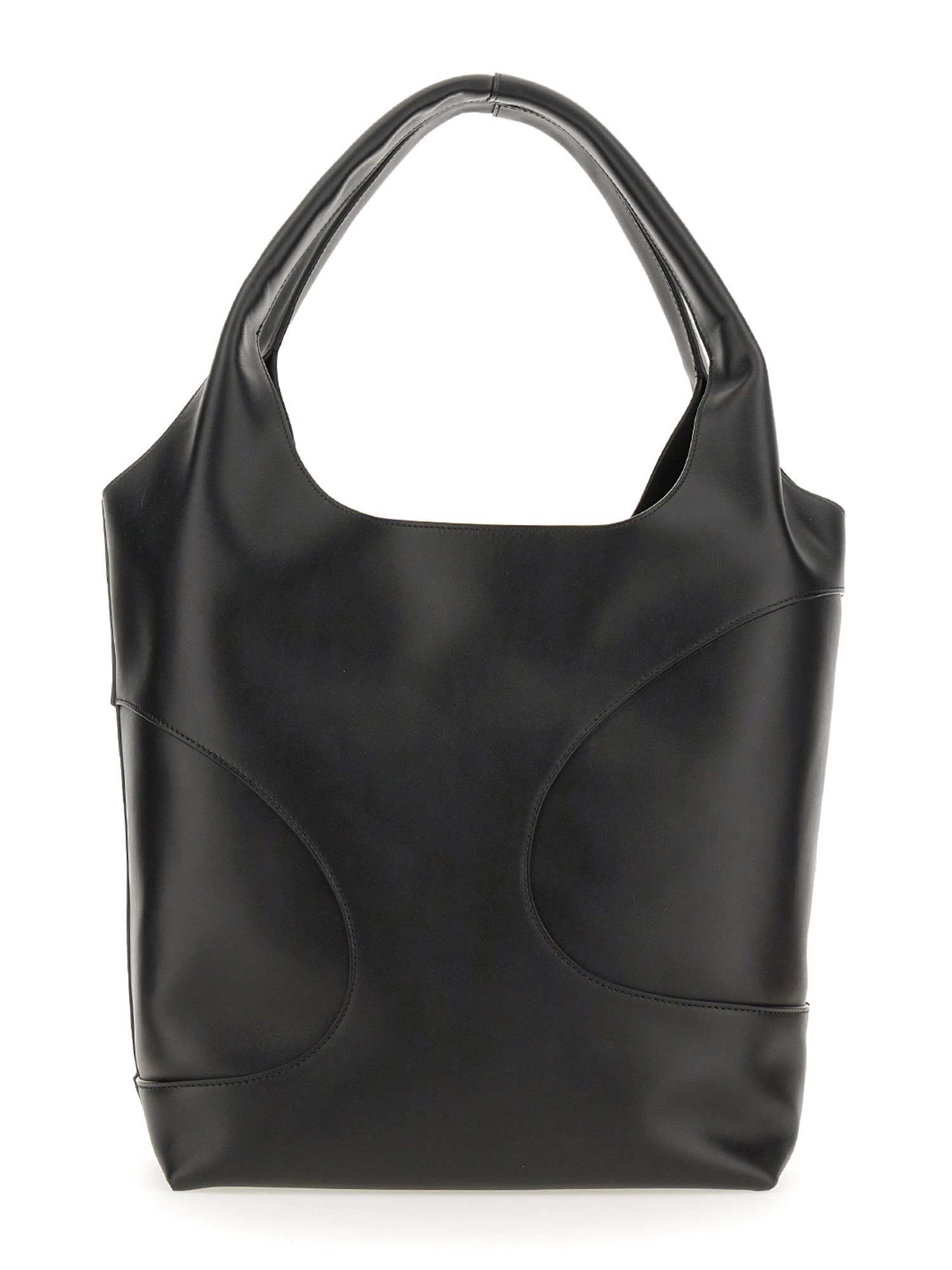 FERRAGAMO    LEATHER CUT OUT HOBO BAG