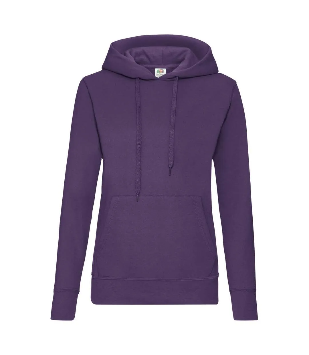 Fruit Of The Loom Ladies Lady Fit Hooded Sweatshirt / Hoodie (Purple) - UTBC363