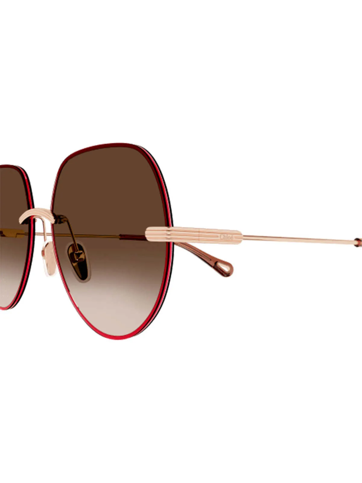 Geometrical Rimless Sunglasses