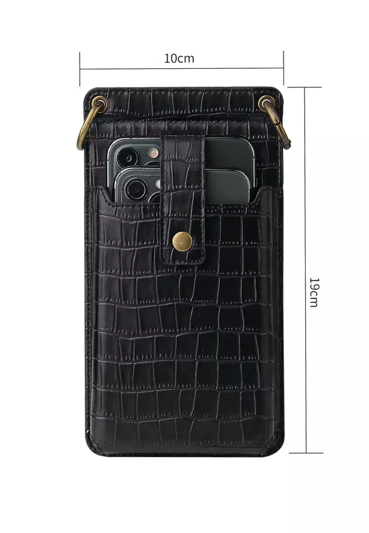 HAPPY FRIDAYS Faux Crocodile texture Leather Phone Case Bag QYS100