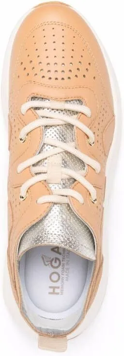 Hogan perforated-detail sneakers Neutrals