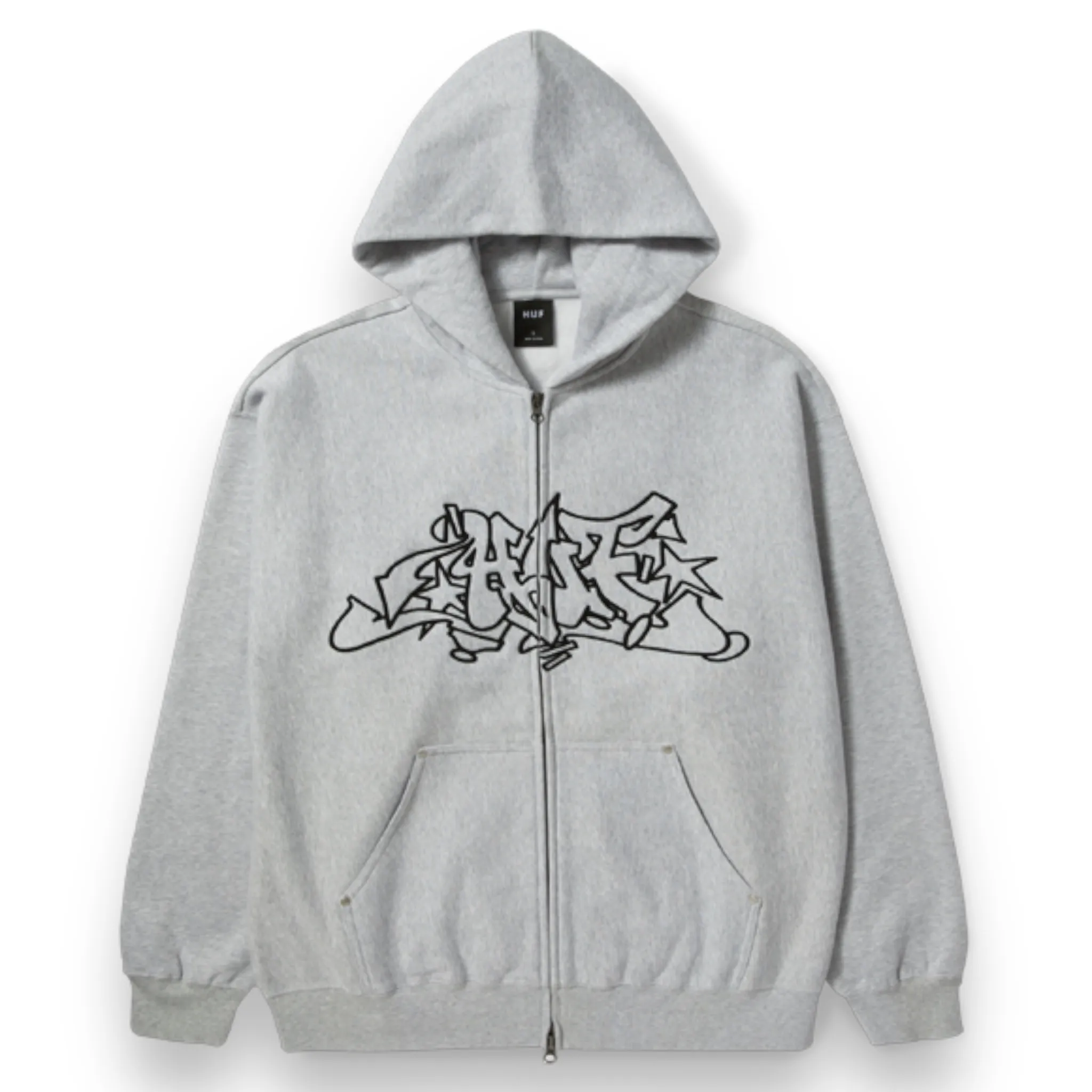 HUF Outlines Fleece Heather Grey