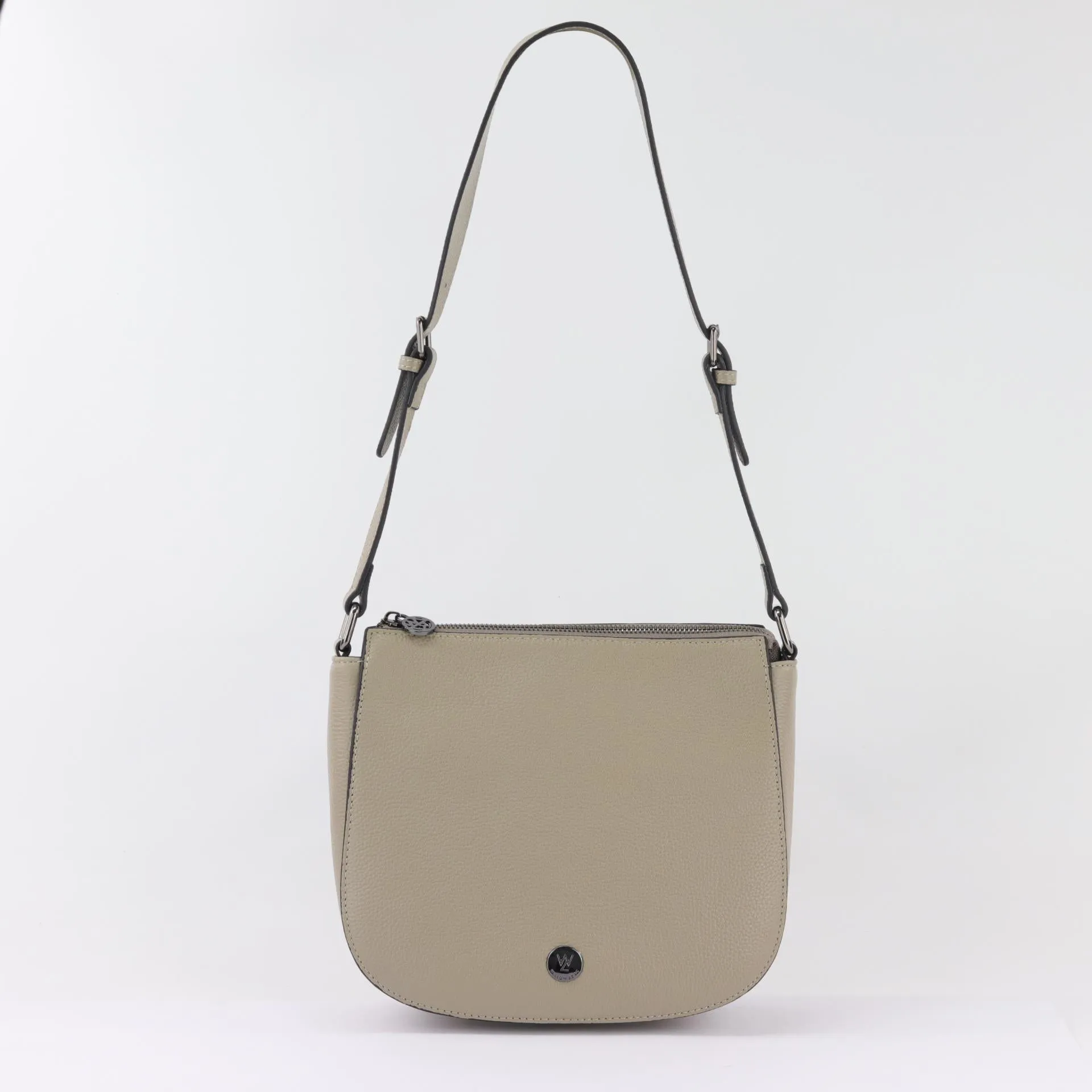 Ingrid pebbled leather shoulder bag