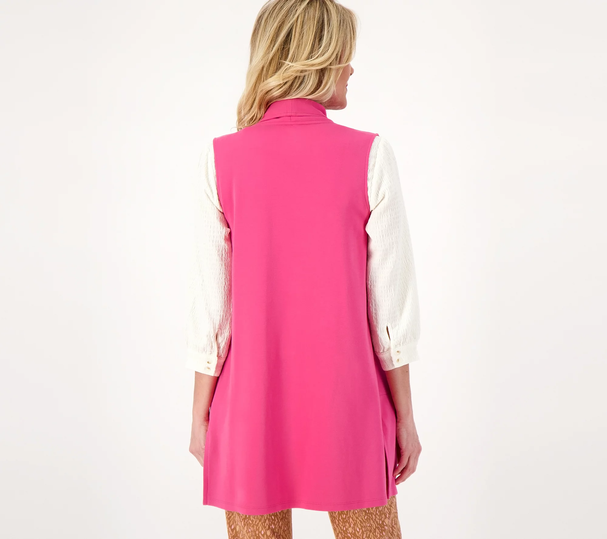 Isaac Mizrahi Live! Regular Essentials Open Front Vest