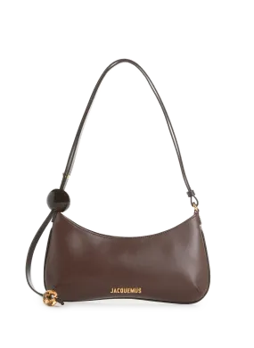 JACQUEMUS  Bisou Perle leather bag - Brown