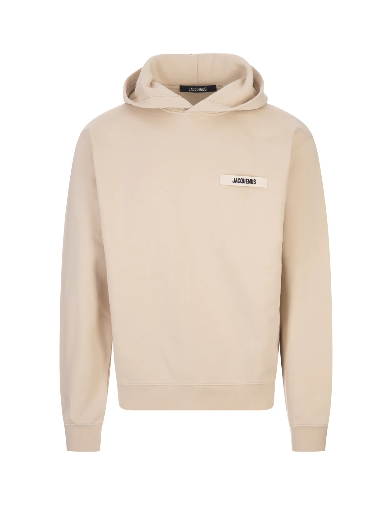 JACQUEMUS Le Hoodie Gros Grain In Beige