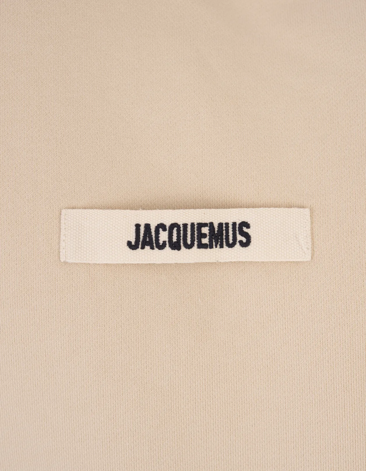 JACQUEMUS Le Hoodie Gros Grain In Beige