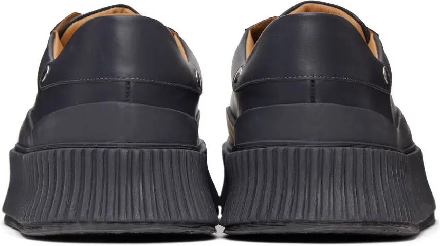 Jil Sander Black Platform Sneakers