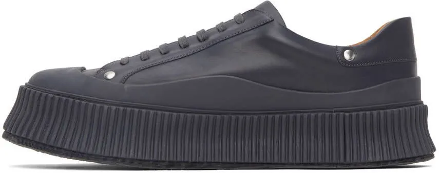 Jil Sander Black Platform Sneakers