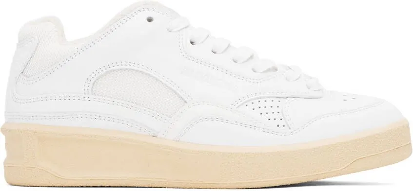 Jil Sander White Low-Top Sneakers