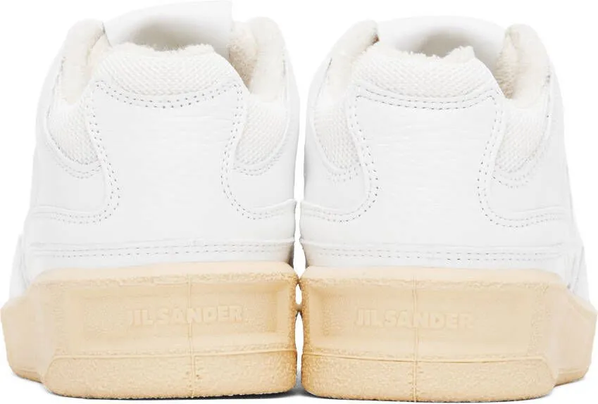 Jil Sander White Low-Top Sneakers