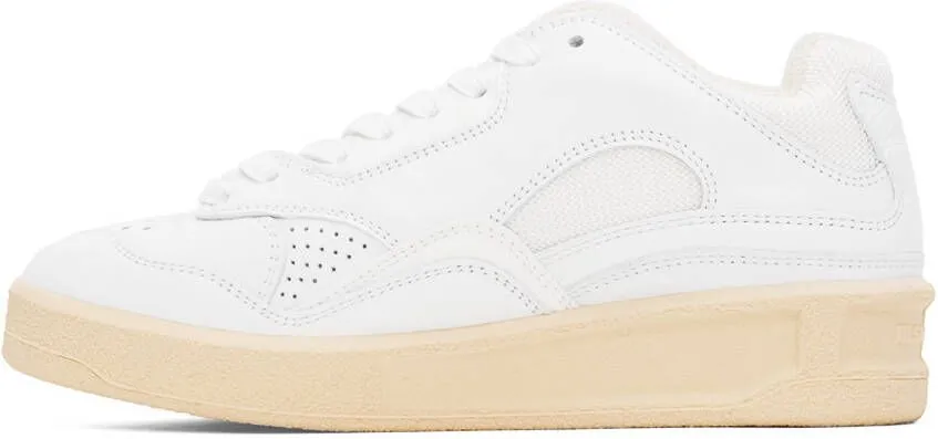 Jil Sander White Low-Top Sneakers