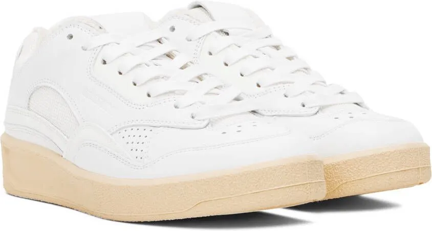 Jil Sander White Low-Top Sneakers