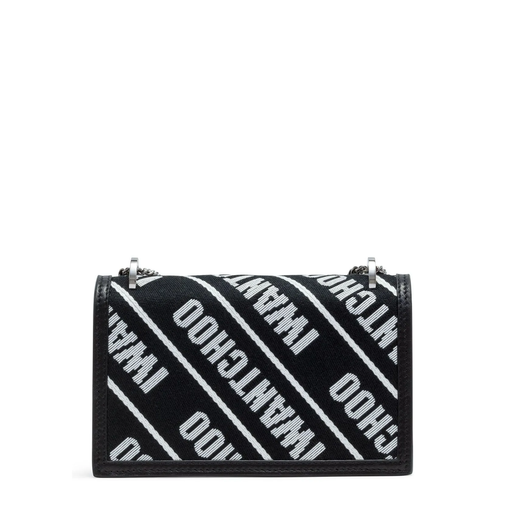 Jimmy Choo Finley Black Logo Cross Body Bag