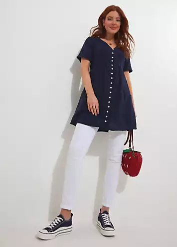 Joe Browns Patch Pocket Crinkle Tunic | Grattan