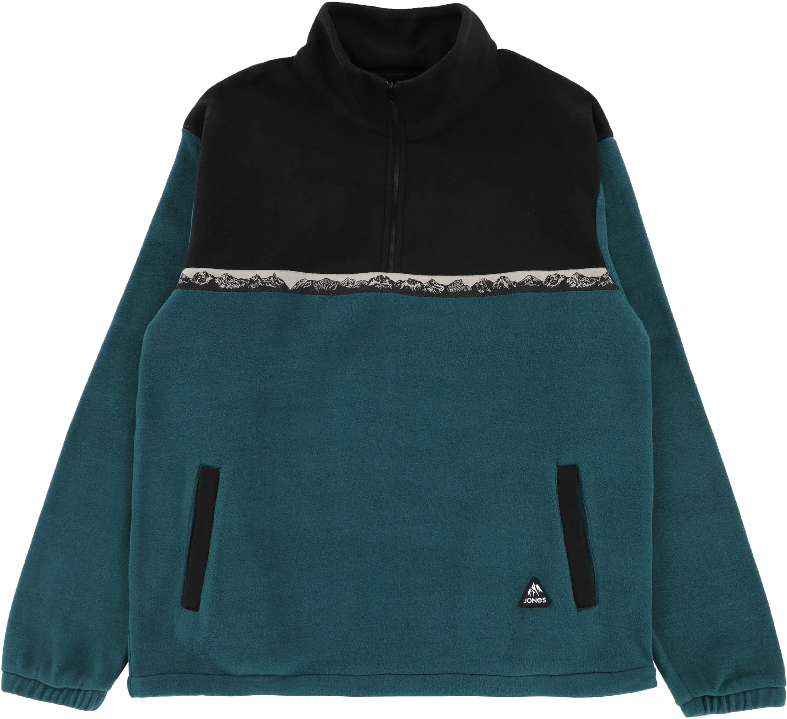 Jones Recycled Fleece Half Zip Crew Sweatshirt