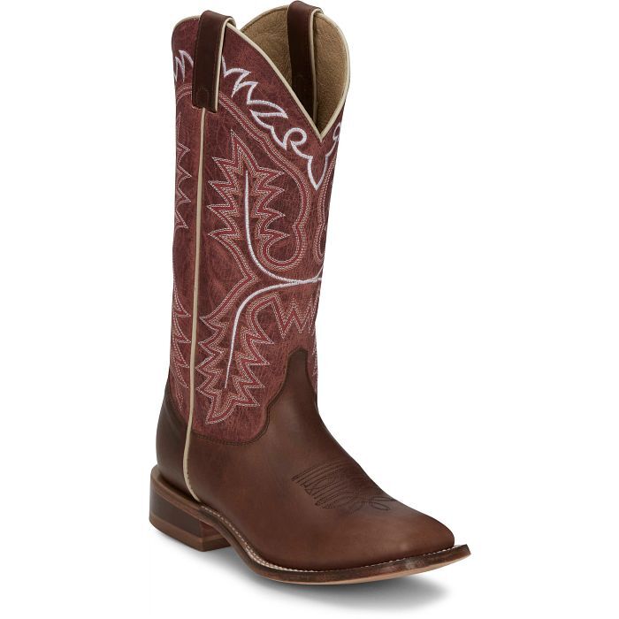 Justin Women's Stella 13-In Western Boot in Brown